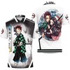 Anime Kamado Tanjiro Kimetsu No Yaiba Polo Shirt - Bold And Artistic