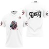 Anime Kamado Tanjiro Nezuko Grow Up Edition White Kimetsu No Yaiba Polo Shirt - Elegant And Powerful