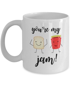 Anniversary Gift, Valentines Gift, Food Pun Valentine Mug Set, Adorable Gifts for Girlfriend or Boyfriend