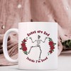 Anti Valentines Day Mug - Funny Skeleton Mug - Roses Are Red Mug - Valentine Mug Set - Double Mug