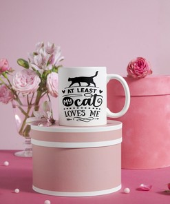 Anti-Valentine Mug - Sassy Cat Lover's Mug - Funny Quote Coffee Cup
