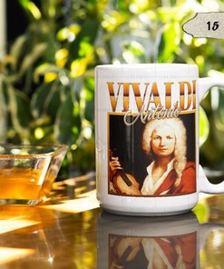 Antonio Vivaldi Classical Music Artist Mug | Virtuoso Violinist Coffee Cup | Baroque Storm Mug