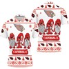 Arizona Cardinals Christmas 3D Polo Shirt With Christmas Gnomes - Ideal Gift For Nfl Fans And Christmas Lovers