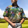 Artistic Golf Player Polo Shirt - Perfect For Golf Enthusiasts