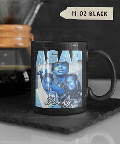 Asap Rocky Tribute Rap Coffee Mug, Asap Rocky Vintage Homage Mug, Asap Rocky Fans Gift, White Mug
