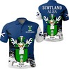 Athleisure T-Shirt With Scottish Family Crest For Golf Fans (Joass)
