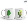 Avocado Mug - Funny Vegan Gift - Personalised Coffee Cup - Custom Vegan Gift Set