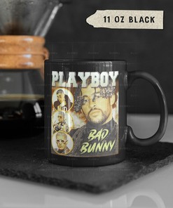 Bad Bunny Playboy Tribute Mug, Benito Antonio Coffee Mug, Rap Hip-hop Fans Gift, BadBunny Quote Cup