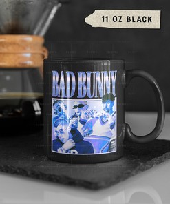 Bad Bunny Tribute Rap Coffee Mug, Bad Bunny Vintage Homage Mug, Rap Hip-hop Fan Cup, Bad Bunny Quote Mug