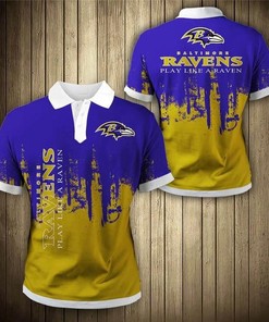 Baltimore Ravens 3D Polo Shirt - Upgrade Your Style With 3D Technology