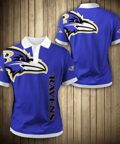 Baltimore Ravens Flag 3D Polo Shirt - Wave Your Style With Pride