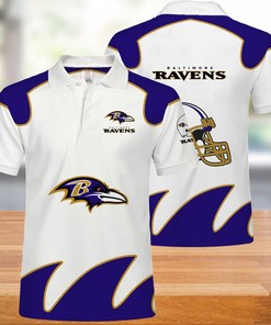 Baltimore Ravens White Polo Shirt - Stay Fresh And Stylish