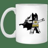 Batsy Lego Mug - Valentine's Day Coffee Mug with Inspirational Quotes and Mug Set