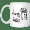Battle in the Snow Sumi e Mug - Valentine's Day Coffee Mug with Inspirational Quotes