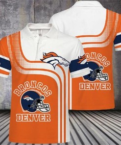 Be A Bold Fan With Denver Broncos Casual 3D Polo Shirt