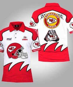 Be A True Nfl Fan With This Stylish Polo Shirt In 3D For Kansas City Chiefs