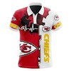 Be Bold With The Beating Curve Polo Shirt For Fans Of Kc Chiefs