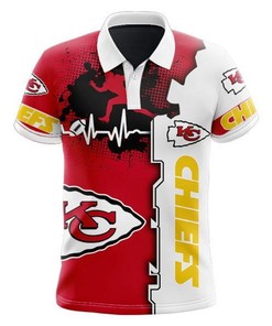 Be Bold With The Beating Curve Polo Shirt For Fans Of Kc Chiefs