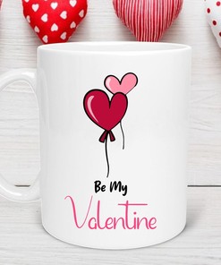Be My Valentine Mug - Valentine Gift for Mom, Friend, and Coworker with Love and Personalized Gift Mug