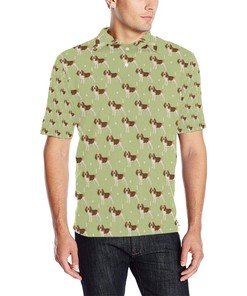 Beagle Pattern Print Design 07 Men'S Polo Shirt - Stylish And Trendy For Sporty Individuals.
