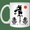Bear On A Bike Valentines Day Coffee Mug for Bike Lovers