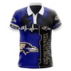 Beating Curve Baltimore Ravens 3D Polo Shirt - Stay Ahead Of The Game With Style