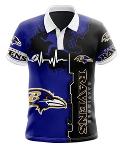 Beating Curve Baltimore Ravens 3D Polo Shirt - Stay Ahead Of The Game With Style