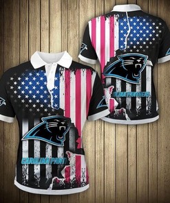 Beating Curve Polo Shirt With Carolina Panthers - Perfect Gift For Fans #35 With Personalized 3D Design