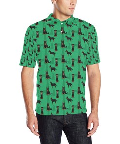 Beauceron Pattern Print Design 01 Men'S Polo Shirt - A Distinctive And Stylish Option For The Fashion-Conscious.