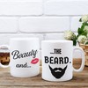 Beauty and the Beard Mug Set - Funny Couples Gift for Valentines Day - Boyfriend Gift