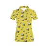 Bee Cute Print Design Women'S Polo Shirt - A Fun And Playful Gift For Bee And Polo Shirt Enthusiasts.