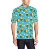Bee Pattern Print Design Men'S Polo Shirt - A Bold And Trendy Polo Shirt For Men.