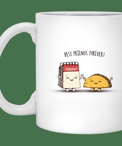 Best Friends Forever Mug Set, Best Gift for Friends or Lovers with Love Quotes