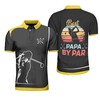 Best Golf Papa By Par Athleisure Polo Shirt - Bold And Fun Design For Grandfathers With Polo Collar