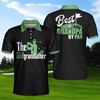 Best Grandpa By Par Golf Polo Shirt - A Stylish And Unique Polo Shirt Design For Grandpas Who Love Golf.