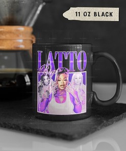 Big Latto The Biggest Coffee Mug, Latto Energy Rap Tea Mug, Retro Hip Hop Cup, Alyssa Michelle Stephens Mug