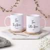Big Spoon Little Spoon Personalised Mug Set, Romantic Valentine's Gift for Couples