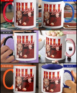 Bill Burr Merch Gift Mug, Vintage Bill Burr Coffee Mug, Retro 90s Homage Mug, Fan Cup, White Mug
