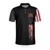 Billiards Eagle American Flag 3D All Over Printed Polo Shirt - A Perfect Polo Shirt Gift For Billiard