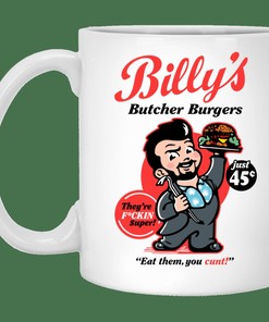 Billy Butcher Burgers Mug - Happy Valentine's Day Mug with Mug Set and Double Mug