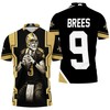 Black Polo Shirt For Drew Brees And New Orleans Saints Fans - Sleek And Simple For Fans Of All Ages