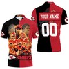 Black & Red Personalized Afc West Champs Super Bowl 2021 Polo Shirt For Kc Chiefs Fans