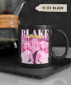 Blake Lively Fan Coffee Mug, 90s Sweater Homage Cup, Vintage Blake Lively Coffee Mug, Retro Homage Mug, White Mug