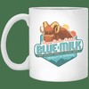 Blue Milk Mug - Perfect Valentine's Day Coffee Mug for Her with Mug Set