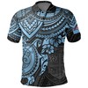 Blue Polynesian Turtle Fiji All Over Print Polo Shirt +1