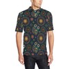 Boho Style Owl Pattern Polo Shirt - A Fashionable Twist On Classic Sportswear