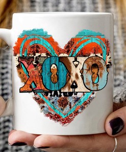 Boho Valentine Mug Set - Xoxo Valentine Mug, Bohemian Valentines Day Gifts, Perfect Gift for Her or Him