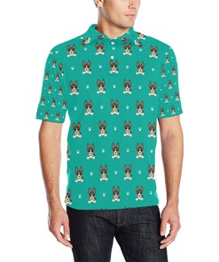 Bold And Unique: Basenji Pattern Print Design 03 Men'S Polo Shirt With Personalized Print