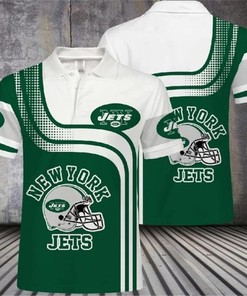 Bold Flame 3D Polo Shirt For New York Jets Fans - Bold And Edgy