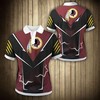 Bold Flame Washington Football Team Logo Polo Shirt